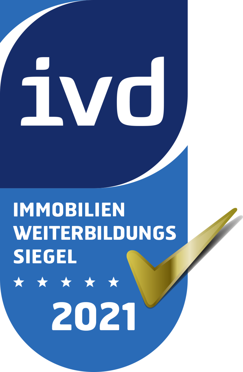 Qualitätssiegel des Immobilienverbandes Deutschland IVD – Immobilien Weiterbildungssiegel 2021